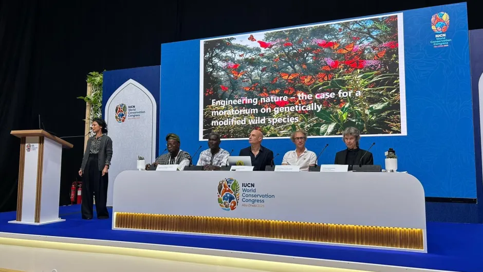 Pressekonferenz beim IUCN Kongress 2025